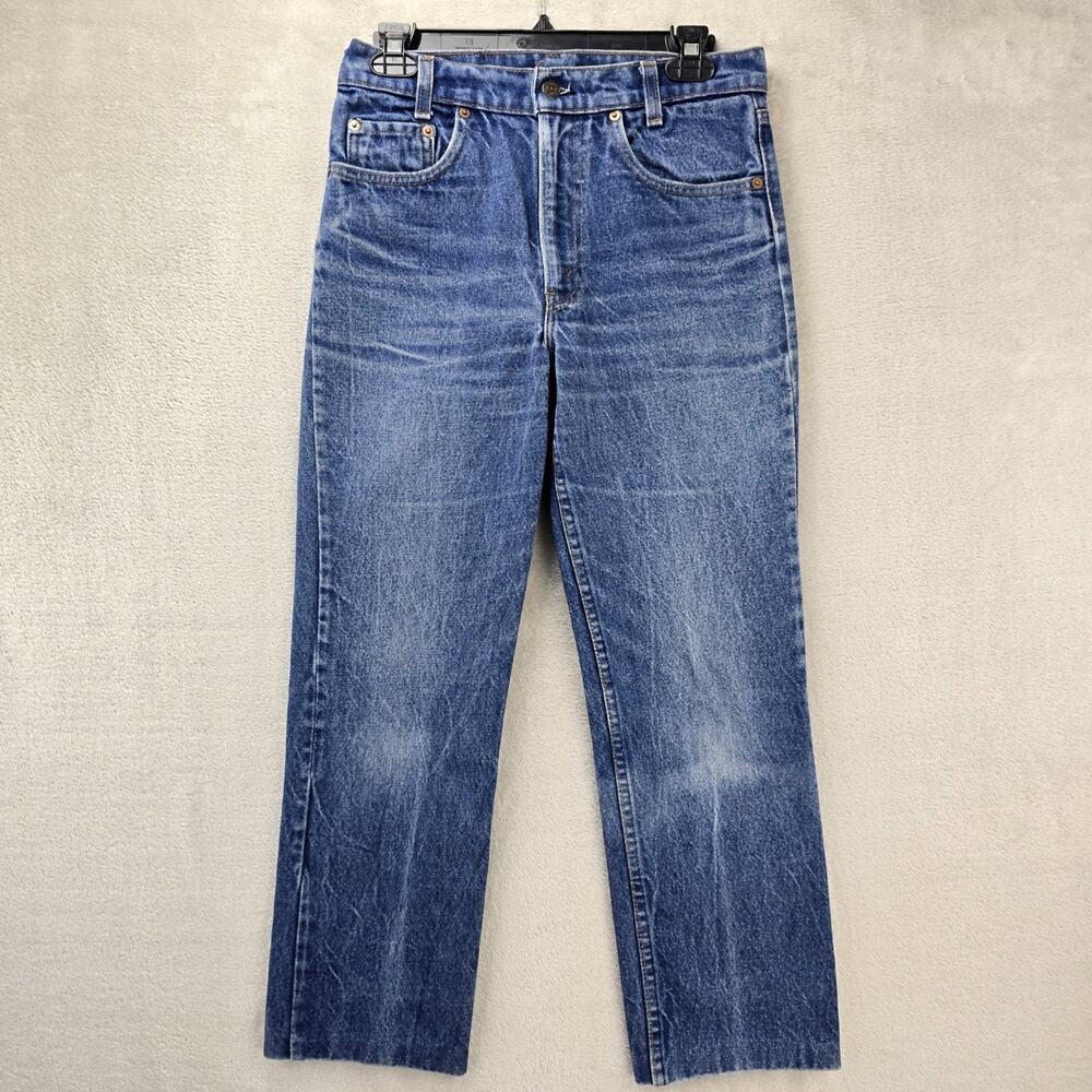Vintage 80s Levis 720 Student Fit Jeans 30x30 (Fits 29x26) USA Made Whiskers